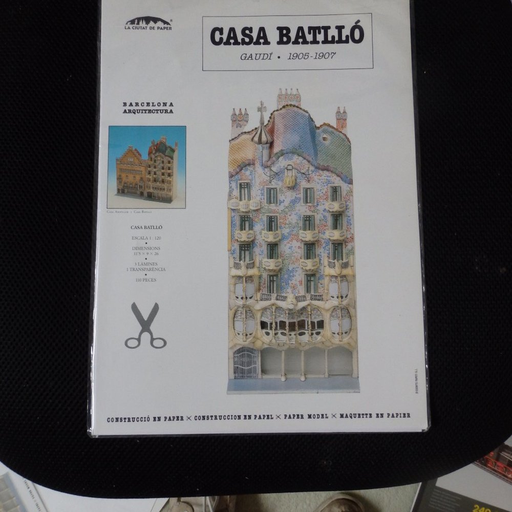 Gaudi's Casa Batallo paper cut out construction kit